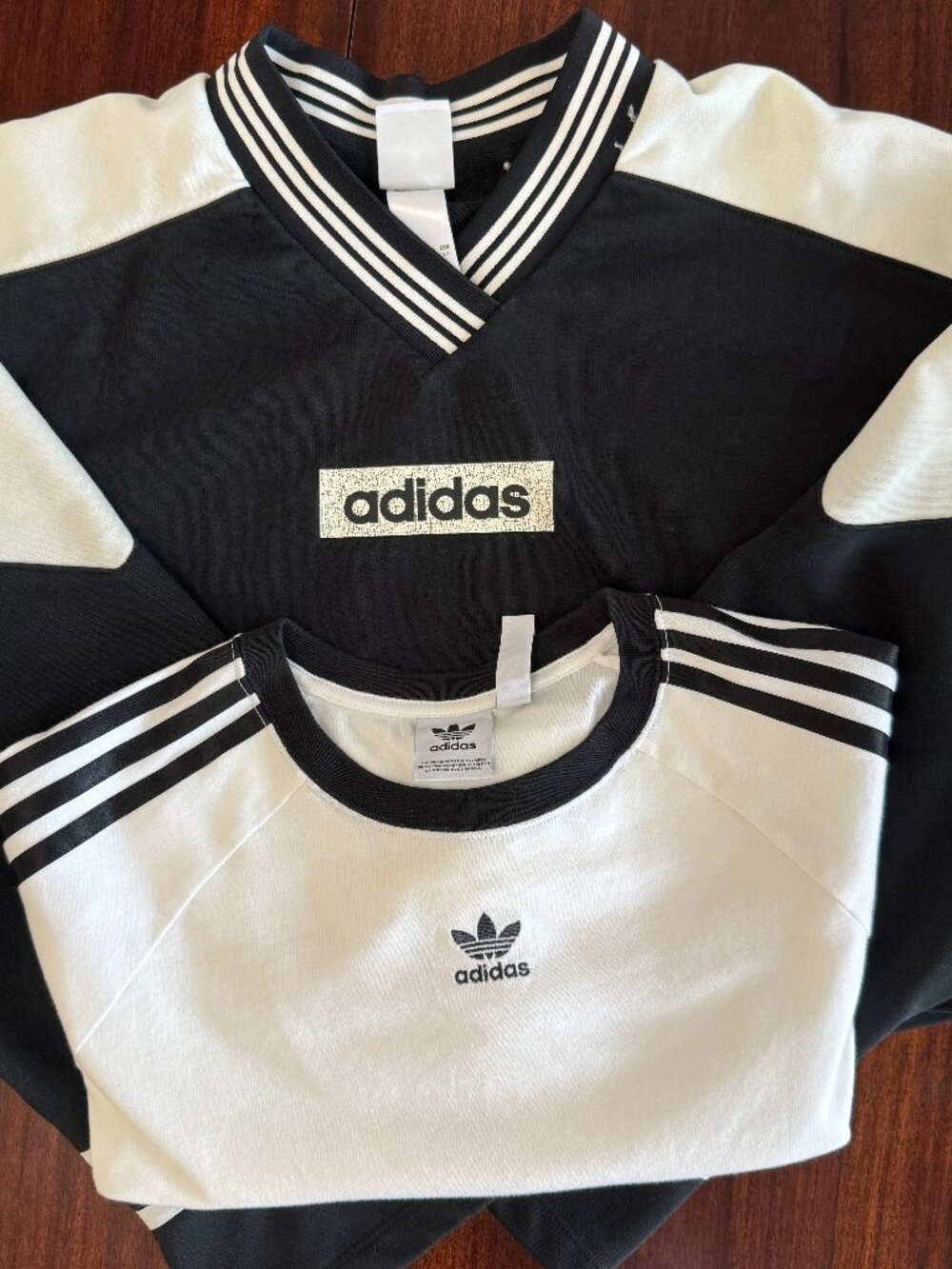 Adidas Originals Crop Top Bundle Small Long Sleeve Baby Tee Y2K